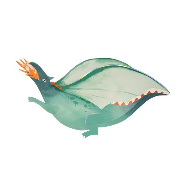 Ühekordsed paberist lauamatid 4 tk komplektis Dragon - Meri Meri
