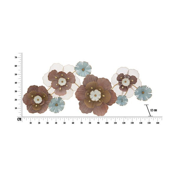 Metallist rippdekoratsioon Mauro Ferretti , 154 x 66 cm Flower Opas - Mauro Ferretti-image-2