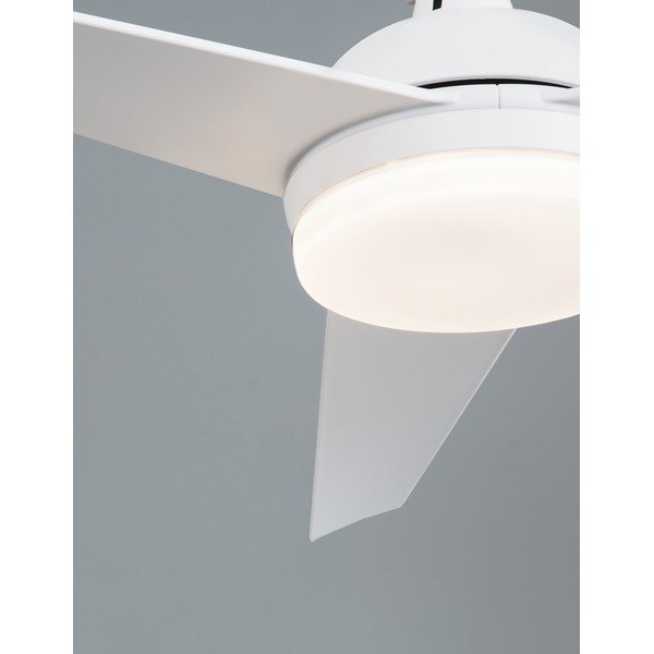 Mattvalge metallist LED-laevalgusti klaasist varjuga Flow - Nova Luce-image-2