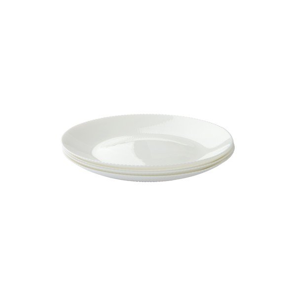 Valged klaastaldrikud komplektis 4 tk ø 25 cm Alessia - Jotex-image-3