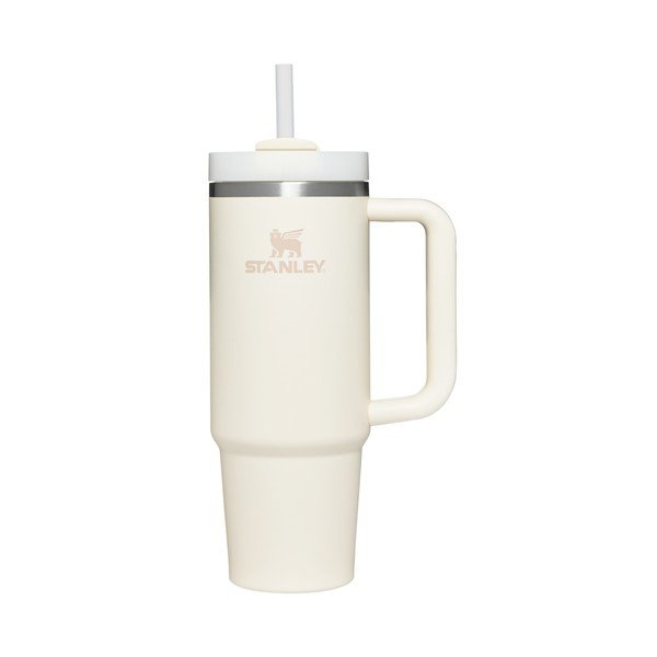 Kreem roostevabast terasest termospudel koos kõrrega 890 ml Quencher H2.O FlowState™ Tumbler Cream 2.0 - Stanley