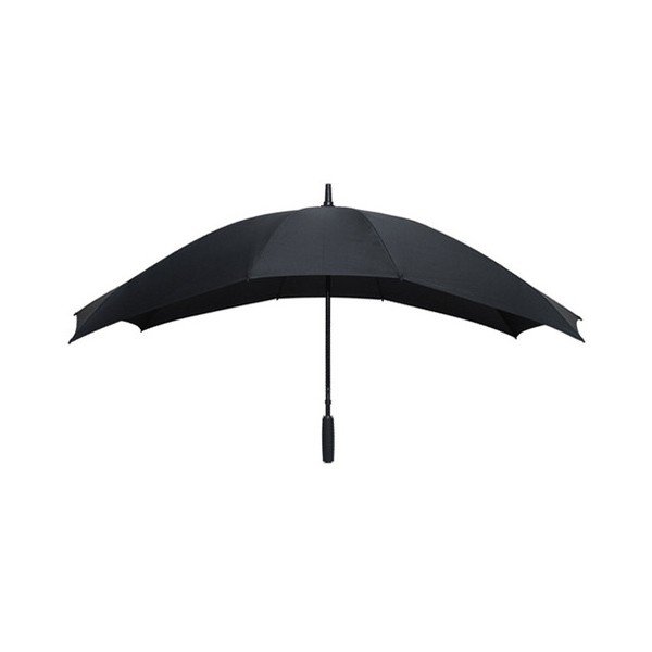 Černý golfový větruodolný deštník pro dvě osoby Ambiance Falconetti, délka 150 cm-image-1