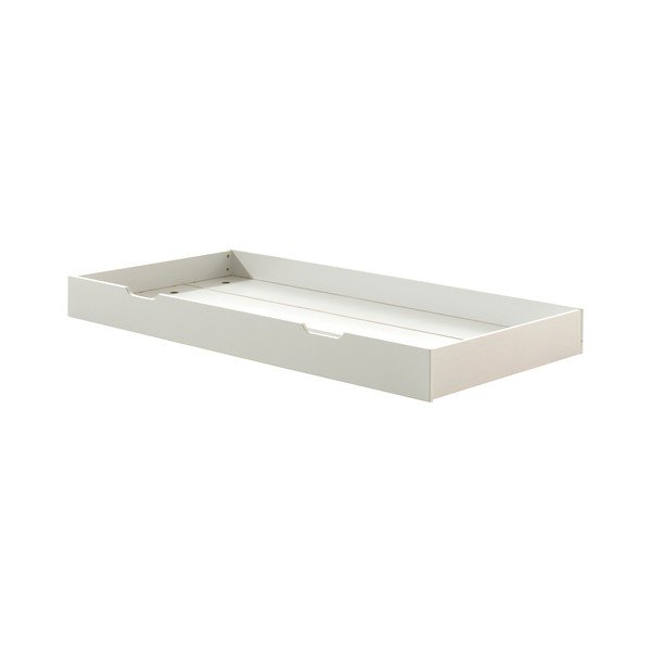 Valge männipuidust lastevoodi väljatõmmatava voodipõhjaga 90x200 cm Margrit - Vipack-image-4