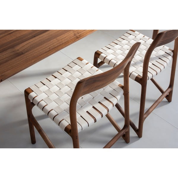 Pruun-kreem söögitool Fawn - Gazzda-image-3