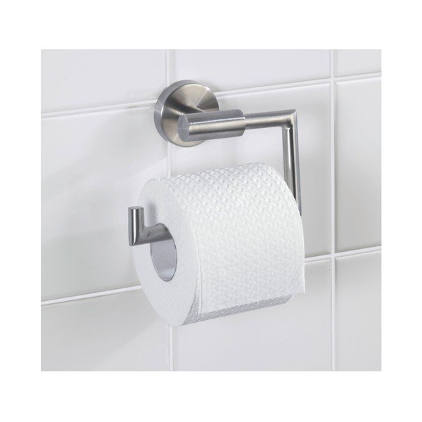 Seinale paigaldatav roostevabast terasest tualettpaberihoidja, matt hõbedane Bosio - Wenko-image-1