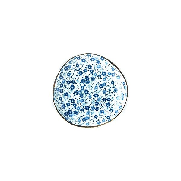 Sinine ja valge keraamiline taldrik, ø 12 cm Daisy - MIJ