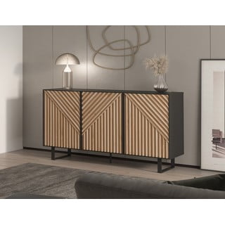 Must tammespoonist kummut 151x80x40 cm Alana - Marckeric