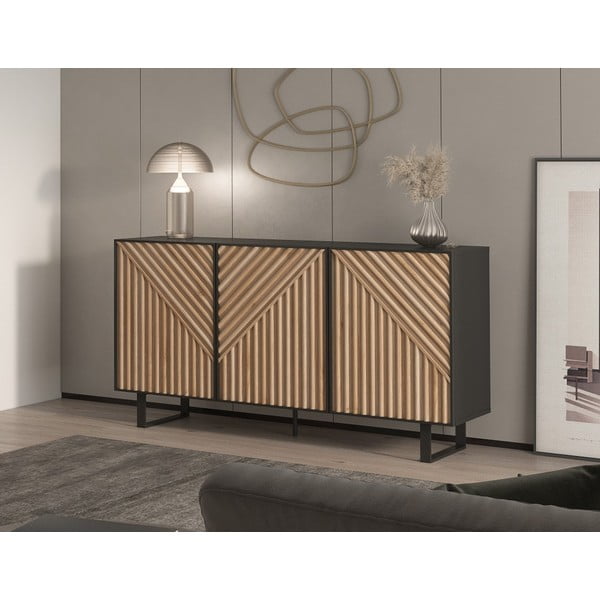 Must tammespoonist kummut 151x80x40 cm Alana - Marckeric-image-1