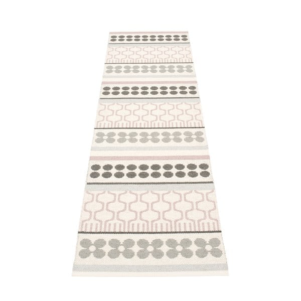 Heleroosa-hall sise/välisvaip 70x270 cm Asta Pale Rose – Pappelina-image-1