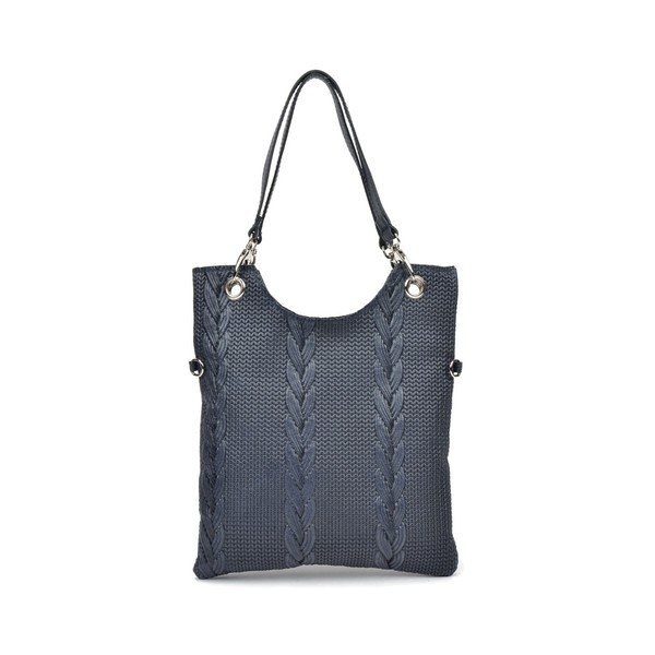 Sinine nahast käekott Mangotti Elsa - Mangotti Bags-image-1