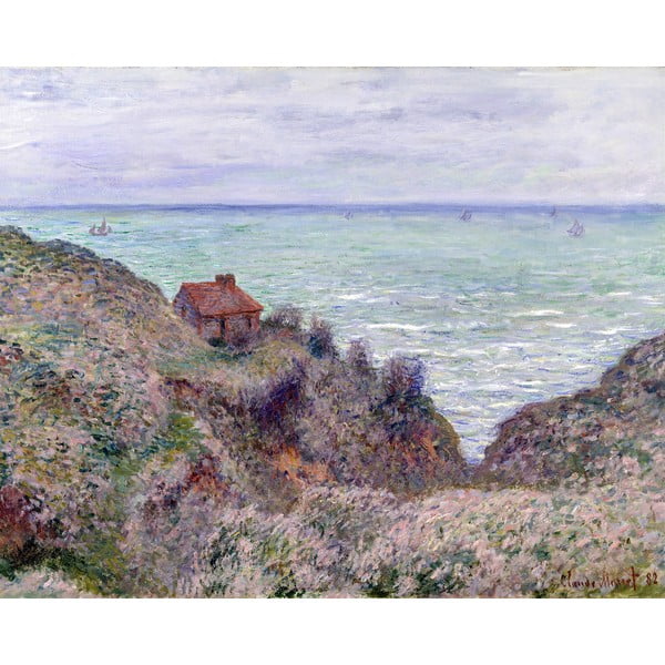 Maali reproduktsioon , 50 x 40 cm Claude Monet - Cabin of the Customs Watch - Fedkolor