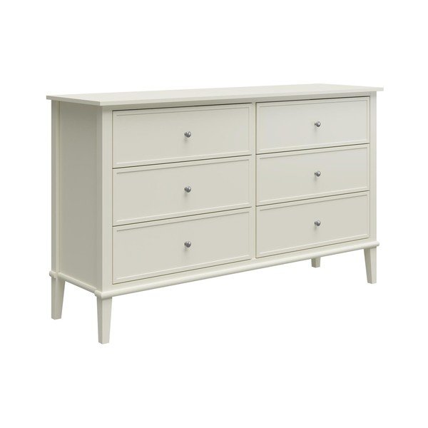 Valge madal kummut 138x84 cm Franklin - Støraa-image-3