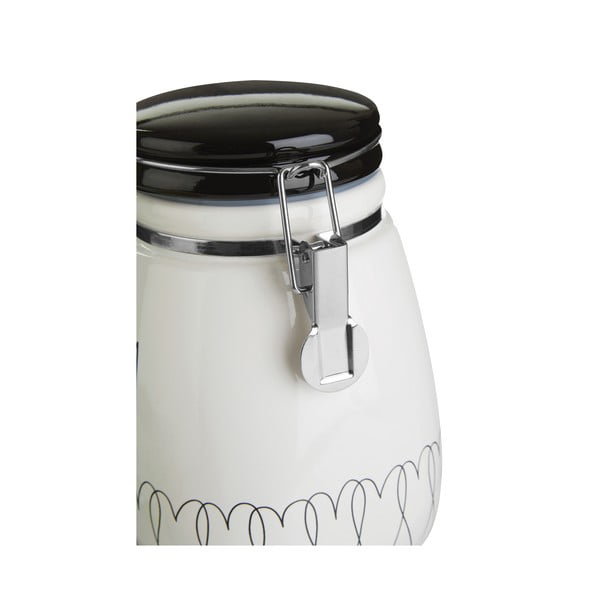 Kivikeraamikast kohvipurk Heartlines – Premier Housewares-image-1