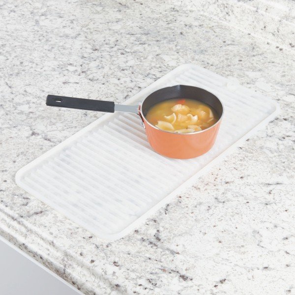 Silikonový odkapávač na nádobí iDesign Lineo Drying Mat, 40,5 x 20,5 cm -image-1