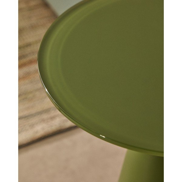 Ümmargune abilaud klaasist pealispinnaga ø 35 cm Wilshire - Kave Home-image-4