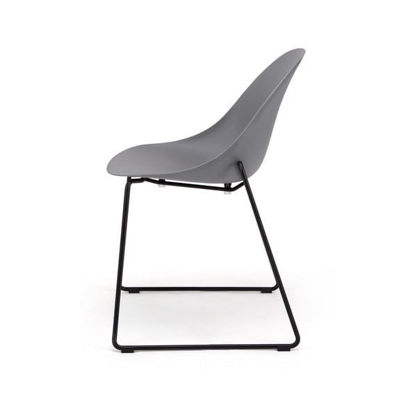 2 musta alusega halli söögitooli komplekt Viva - Bonami Selection-image-3