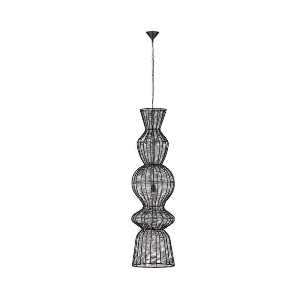 Matt must nöörist ripplamp ø 38 cm Breena - Nova Luce