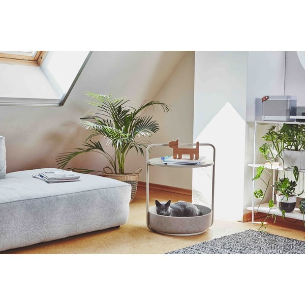 Beež ümmargune hoiulaud ø 50 cm Tavolino Nougat - MiaCara-image-3