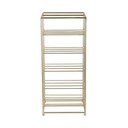 Kuldne metallist veinihoidja 10le pudelile 25x57x22,5 cm Dual Floor - PT LIVING