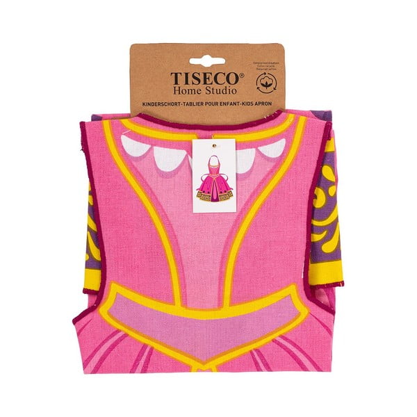 Taaskasutatud puuvillast valmistatud laste esiliin Princess - Tiseco Home Studio-image-4