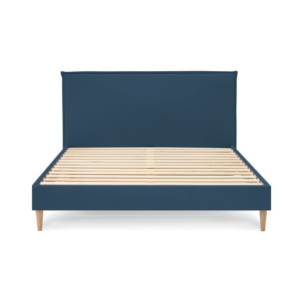 Sinine kaheinimese pehmendusega voodi koos võrega 180x200 cm Sary - Bobochic Paris-image-3