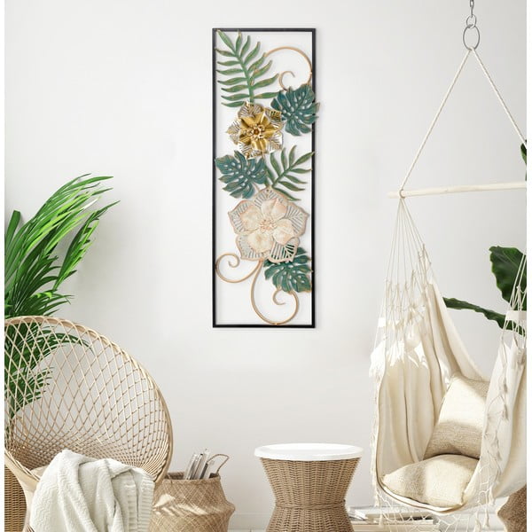 Lillemustriga metallist rippdekoratsioon Mauro Ferretti -A-, 31 x 90 cm Campur - Mauro Ferretti-image-1