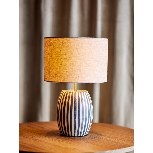 Valge/hall LED-laualamp (kõrgus 47 cm) Tali - Bloomingville-image-1