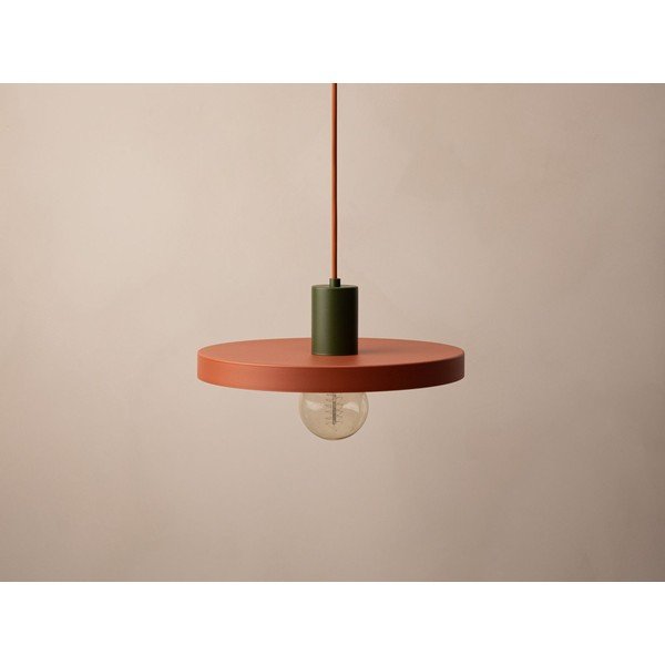 Metallist ripplamp telliskivi värvi ø 30 cm Ori - Micadoni-image-3