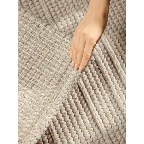 Kreemikas käsitsi kootud villane jooksja 80x250 cm Camden Parker - Ted Baker-image-2