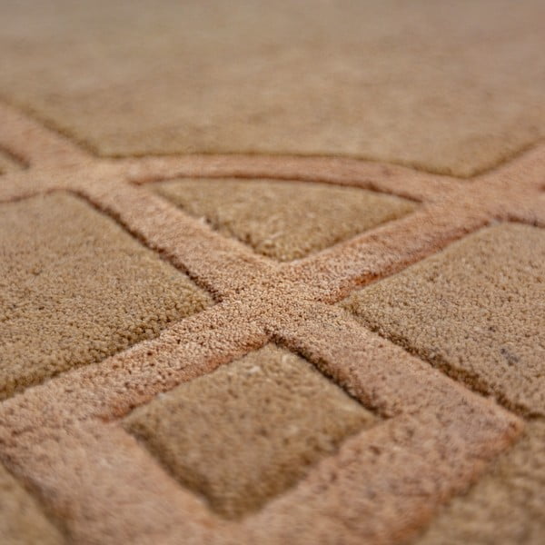 Terrakottapunane käsitsi kootud villane vaip 120x170 cm Gatsby - Flair Rugs-image-2