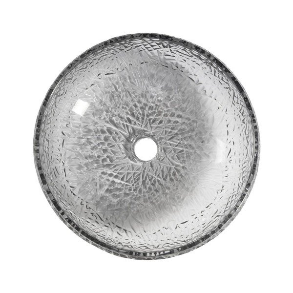 Must klaasist ümmargune valamu ø 42 cm Gaviota - Sapho-image-2