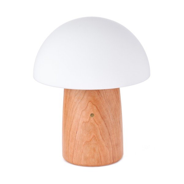 Timmitav naturaalset värvi klaasist lambivari (kõrgus 32 cm) Alice - Gingko