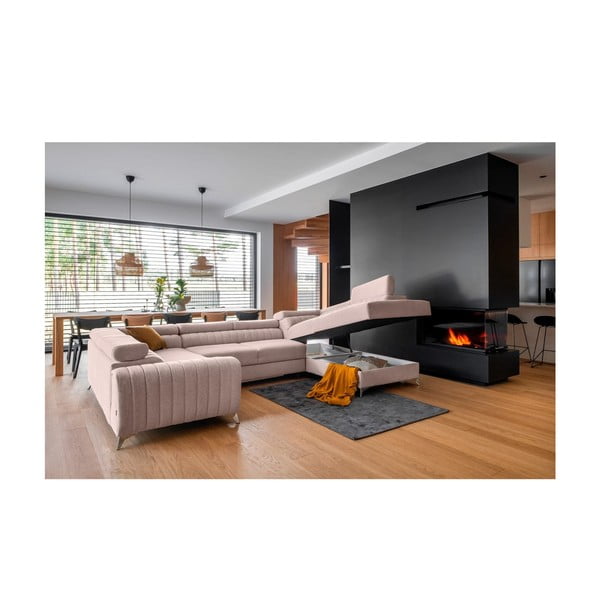 Roosa lahtikäiv/sahtliga nurgadiivan (parem nurk/U-kujuline) Louis – ELTAP-image-2