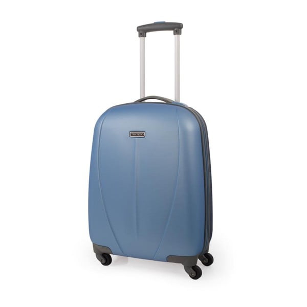 Nebesky modrý kufr na kolečkách Tempo, 50cm