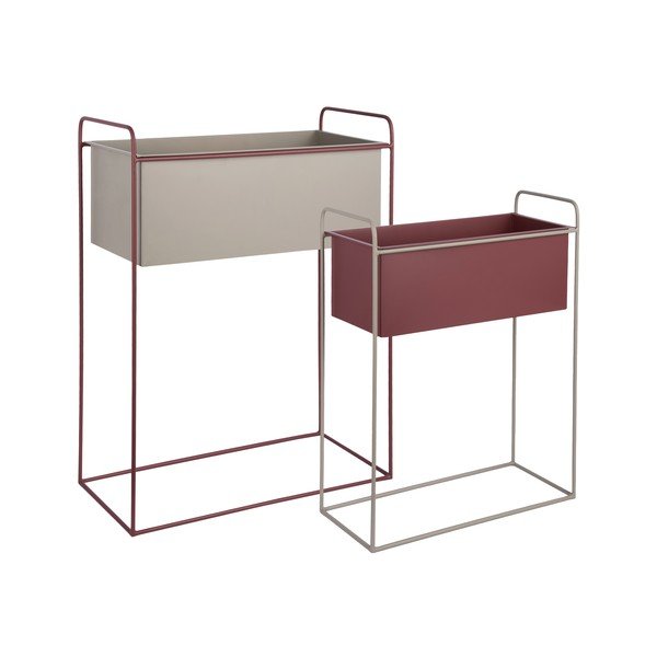 Metallist lillealused komplektis 2 tükki (kõrgus 65 cm) Reina - PT LIVING