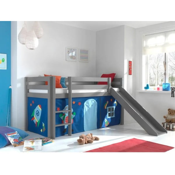 Hall tõstetud männivoodi 90x200 cm PINO - Vipack-image-3