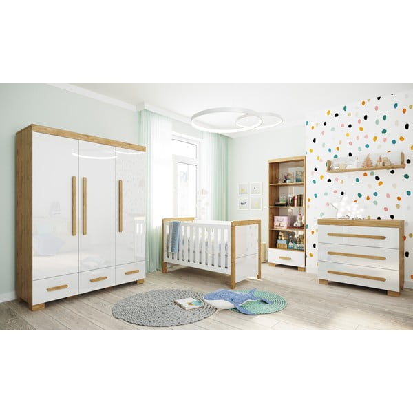 Valge muutuvvoodi, 70 x 140 cm Oakie - Pinio-image-1