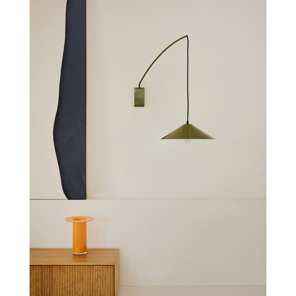 Roheline seinavalgusti ø 35 cm Kally - Kave Home-image-1