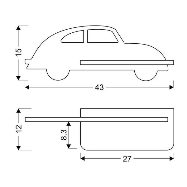 Must laste valgusti Car - Candellux Lighting-image-4