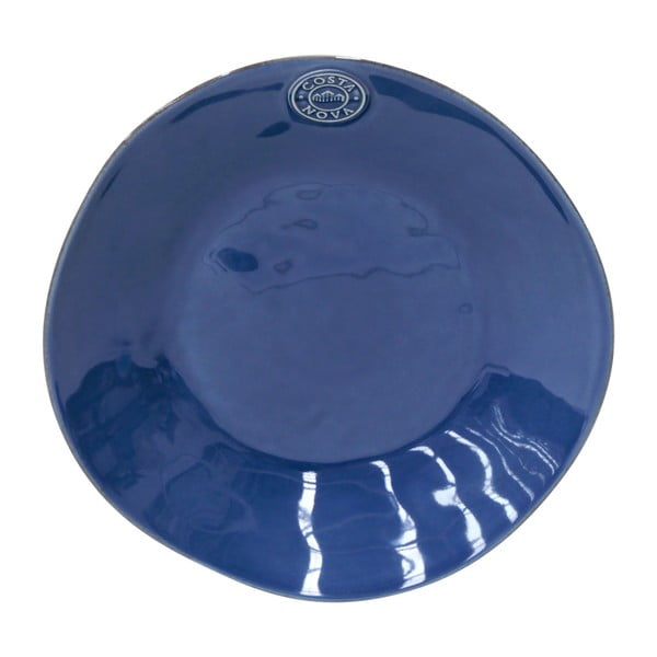 Tmavě modrý kameninový polévkový talíř Costa Nova Nova, ⌀ 25 cm