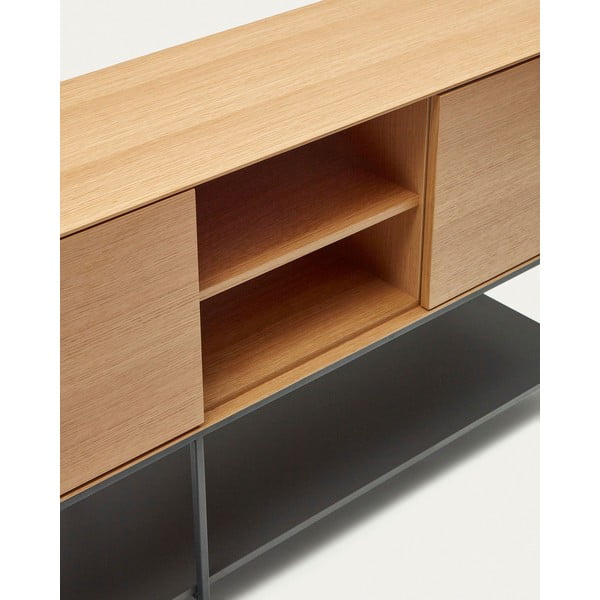 Tammedekooriga madal kummut 195x80 cm Vedrana - Kave Home-image-3