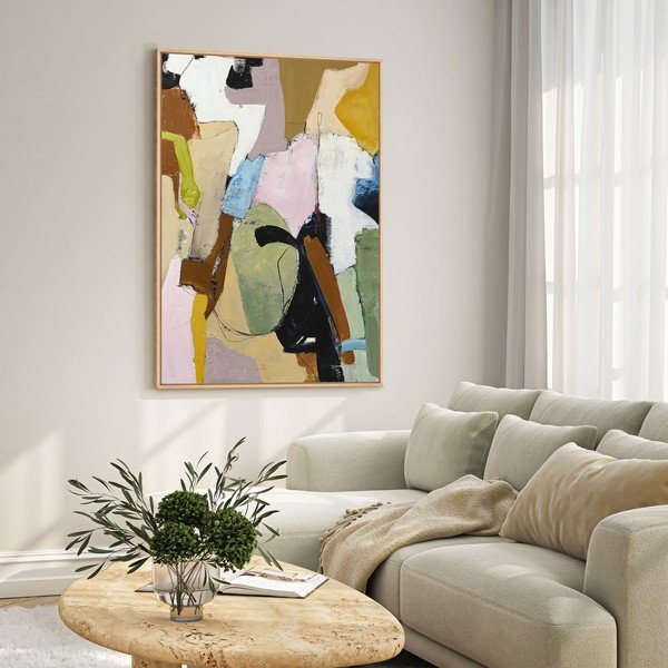 Trükitud/käsitsi maalitud elementidega, raamitud/lõuendil, 93x117 cm Out Of Ordinary - Malerifabrikken-image-1