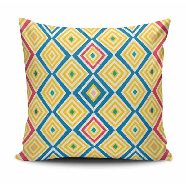 Polštář s příměsí bavlny Cushion Love Geometrico, 45 x 45 cm
