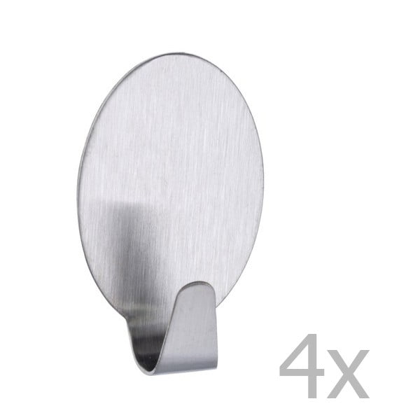 4 roostevabast terasest konksu konksude komplekt - Wenko-image-1