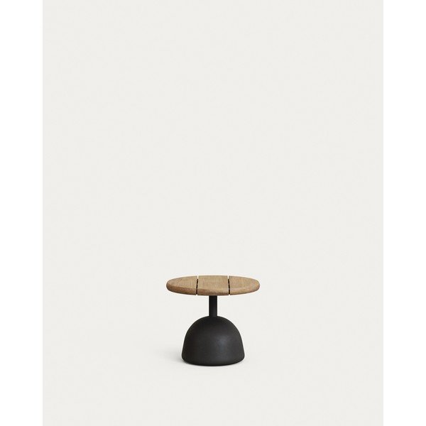 Ümmargune aiakohvilaud akaatsiaplaadiga ø 43 cm Saura - Kave Home-image-2