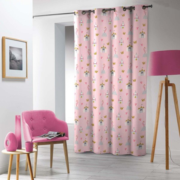 Laste mikrokiududest kardin 140x240 cm Hermine - douceur d'intérieur