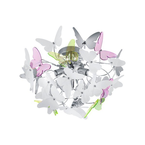 Laste valgusti plastikust varjuga ø 45 cm Butterfly - Reality