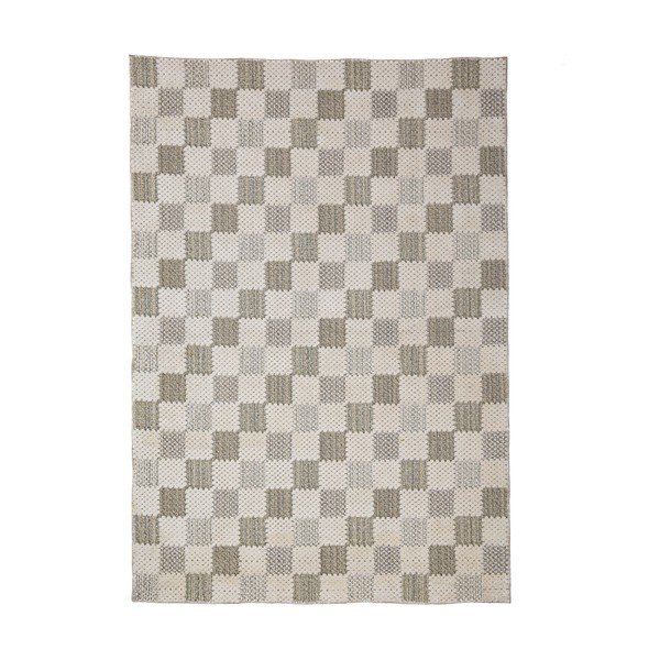 Roheline pestav puuvillasegu vaip 116x170 cm Muted Checkerboard - Flair Rugs