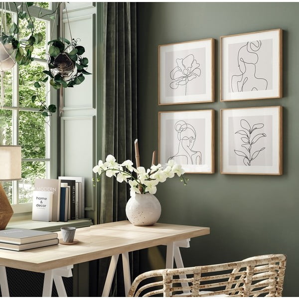 Maalid 4 tk komplektis 30x30 cm-image-1