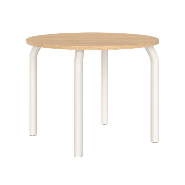 Ümmargune söögilaud tammepuust pealispinnaga, ø 100 cm Meko - noo.ma